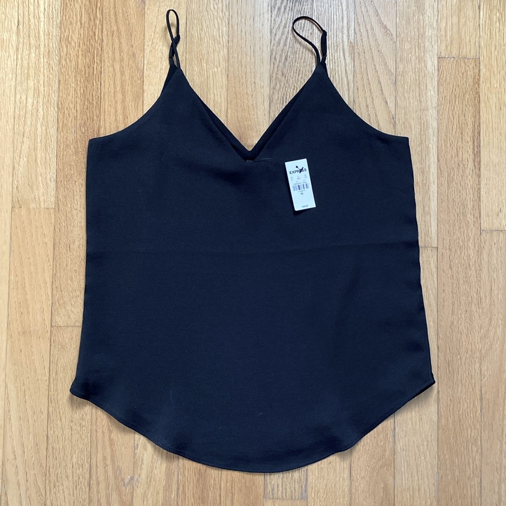 NWT Express Black Silky Satin Downtown Cami – Never Worn